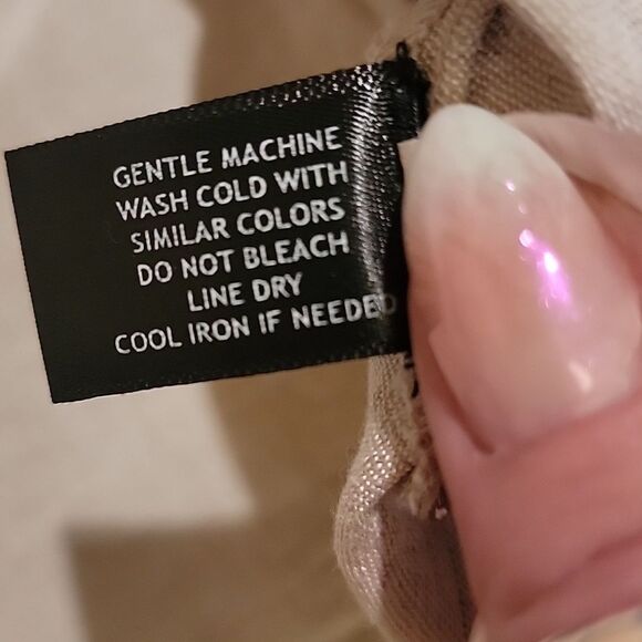 Boston Proper Sleeveless Beige Linen Button-Down Shirt Sz M - Picture 12 of 13